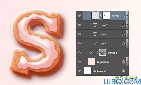 Photoshop艺术字设计教程：学习制作精美的甜品奶油字，巧克力字