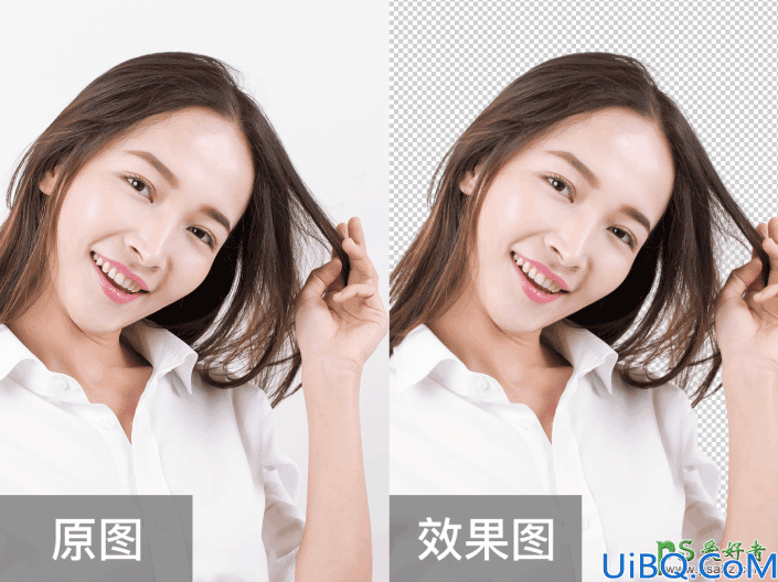 利用photoshop通道工具快速抠出美女人像头发丝，Photoshop抠头发教程实