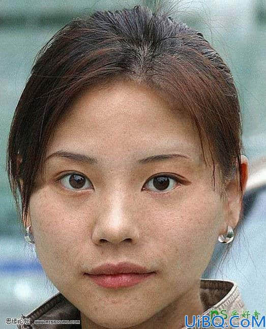 Photoshop磨皮美容教程：利用计算命令快速给多斑的美女进行美白