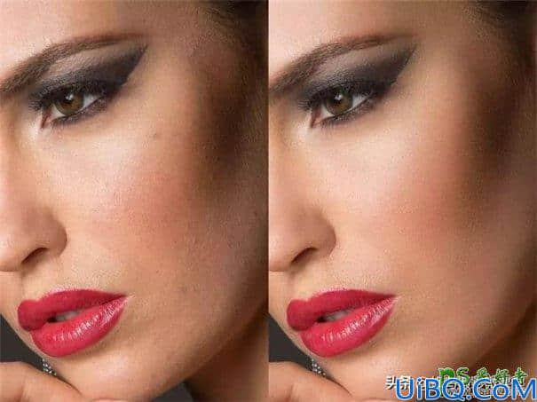 Photoshop商业美女人像磨皮美容，完美保留皮肤细节，修出光滑质感的皮肤