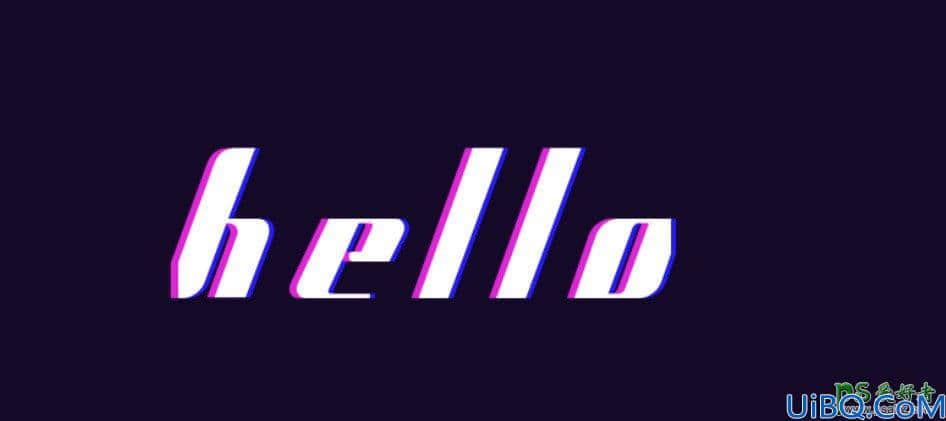 Photoshop制作抖音文字，彩色个性的抖音字体，细腻个性彩色故障文字效果