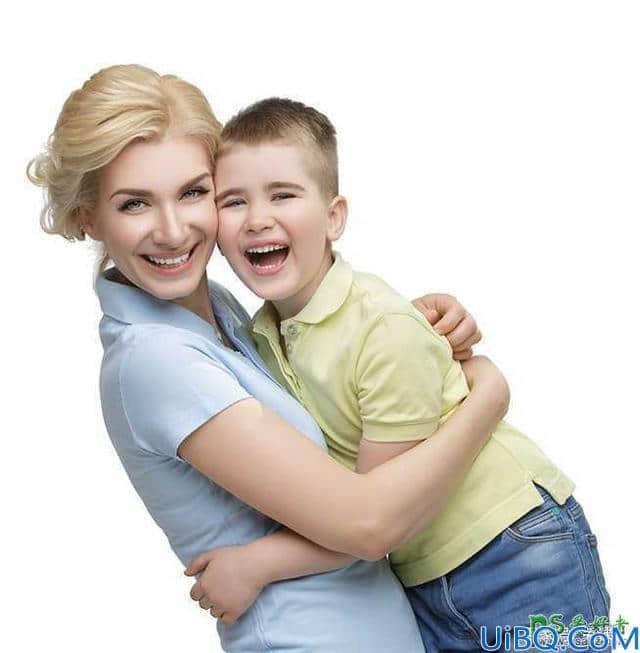 Photoshop人像合成教程：利用溶图技术打造一个拥抱孩子的文字人像。