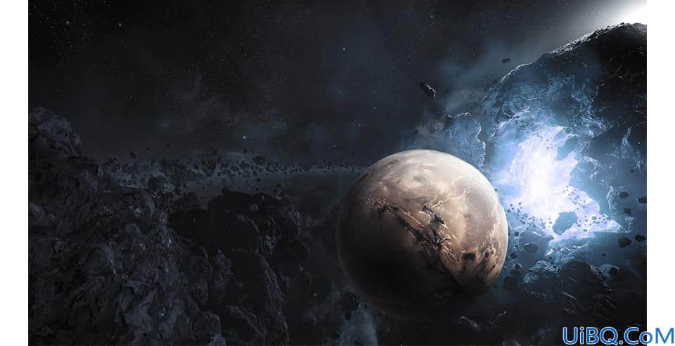 合成创意太空宇航员场景图片的Photoshop教程
