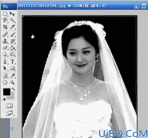 适合新手学习通道抠出透明婚纱