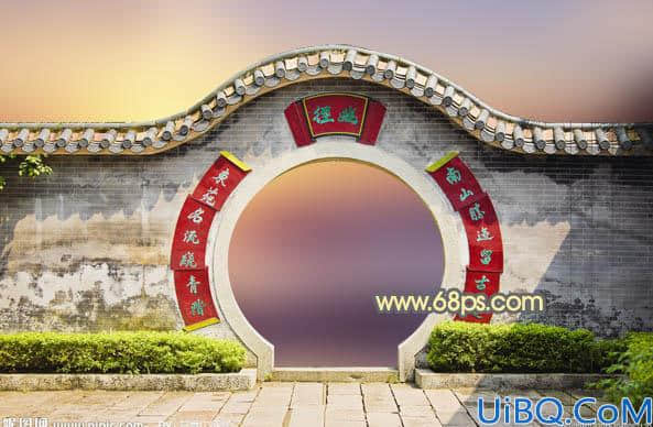 Photoshop抠出杂乱的拱门并简单美化