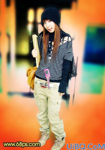 Photoshop调出照片艳丽的橙红色