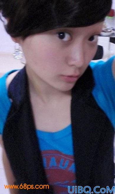 Photoshop给美女加上另类个性妆饰