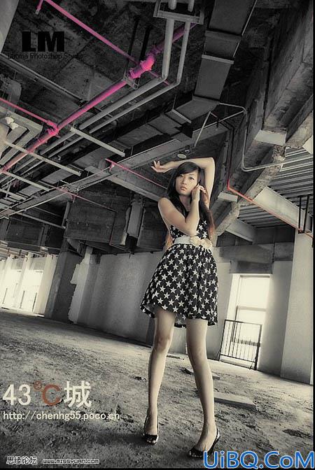 Photoshop调出照片怀旧暗灰色