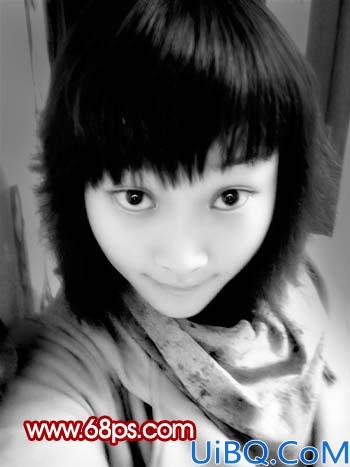 Photoshop把偏暗照片处理成光亮的黑白效果