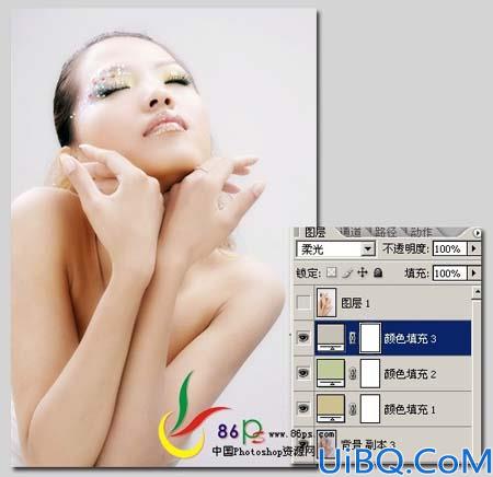 Photoshop调出人物光亮柔美的色调