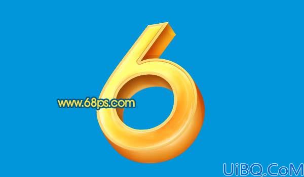 Photoshop制作逼真的黄金3D字效果