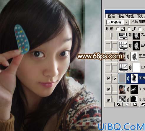 Photoshop调出人物照片的暗调对比色