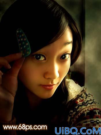 Photoshop调出人物照片的暗调对比色