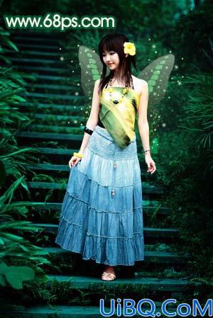 Photoshop打造一只绿色的蝴蝶精灵