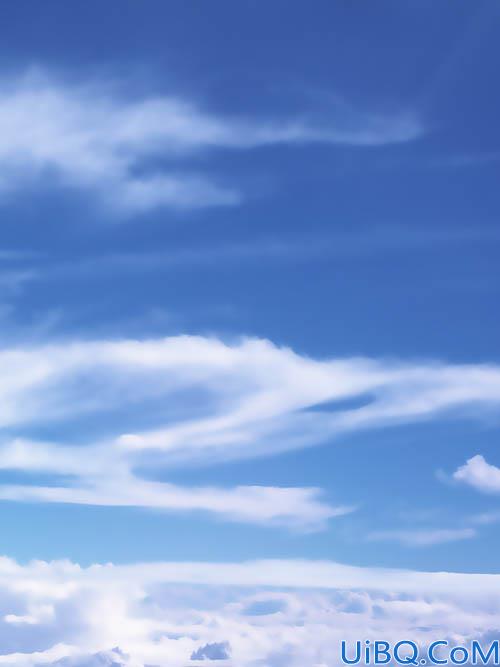 Photoshop合成天空中行驶的列车