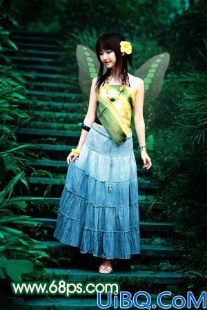 Photoshop打造一只绿色的蝴蝶精灵