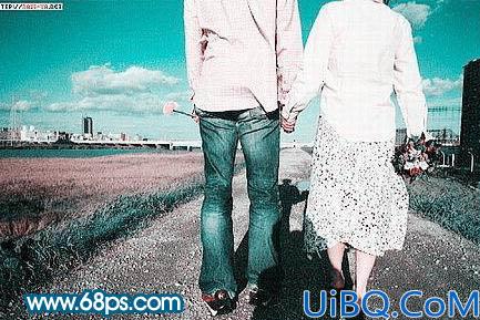 Photoshop制作爱情牵手签名