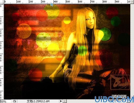 Photoshop制作五彩斑斓的颓废非主流效果