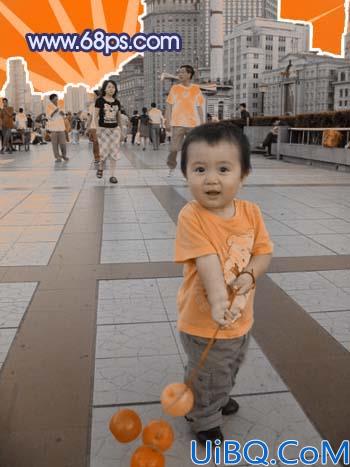 Photoshop给宝宝照片调色及背景美化
