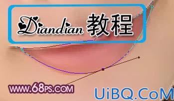 Photoshop制作淡紫色真人仿手绘效果