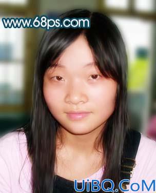 Photoshop给暗室的人物美化处理