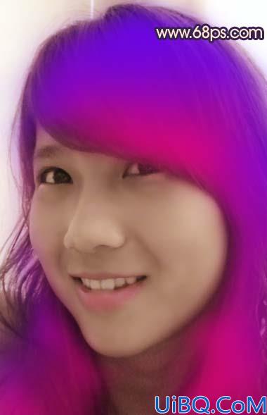 Photoshop给单色人像美容和调色