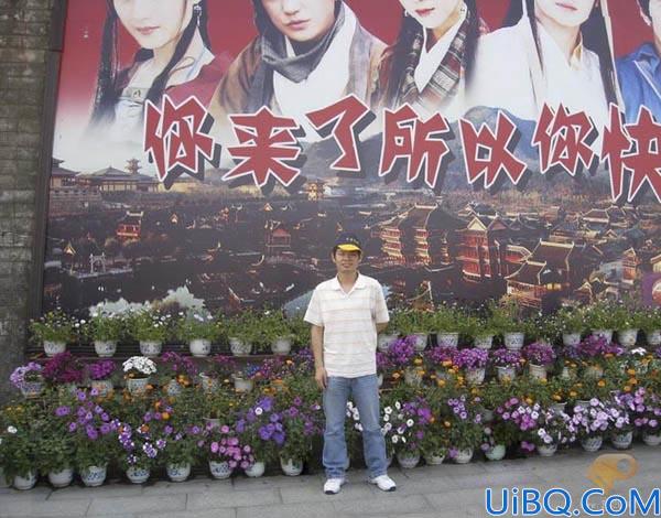 Photoshop快速移除照片中的遮挡物