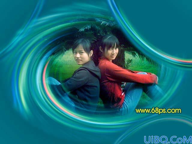 Photoshop流光色彩个性签名效果