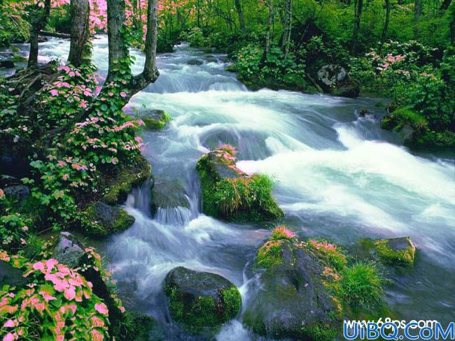 Photoshop给单调的风景图片增色