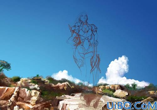 Photoshop鼠绘超酷美女战士
