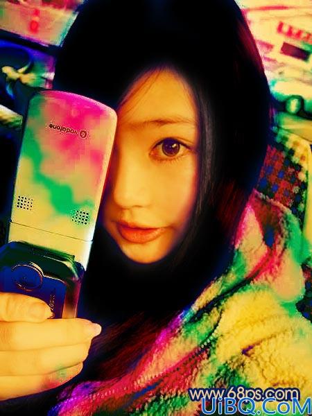 Photoshop制作泛彩非主流效果