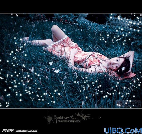 Photoshop快速制作绝美暗夜精灵
