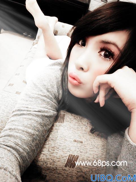 Photoshop制作淡色非主流效果