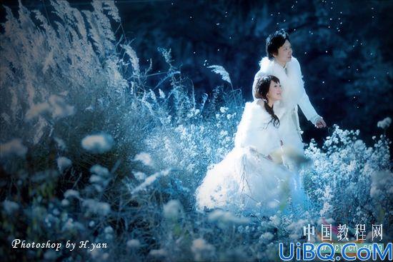 Photoshop调出照片的梦幻蓝色调