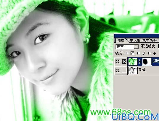 Photoshop制作双色可爱非主流
