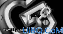 Photoshop制作金属铁链字