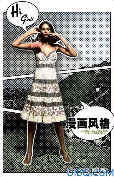 用Photoshop制作漫画风格插画
