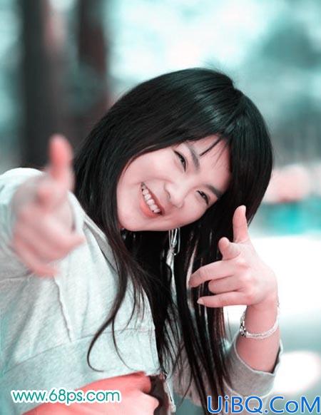 Photoshop调出MM的青春艳丽色彩