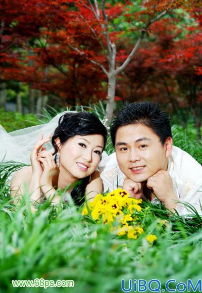 婚纱照片的调色及美化