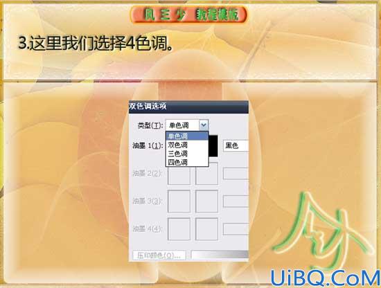 用双色调给黑色图片调色