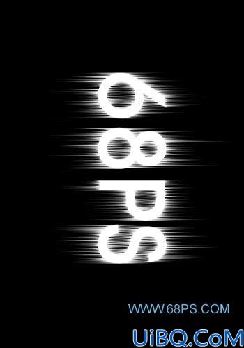 Photoshop制作诡异非主流文字