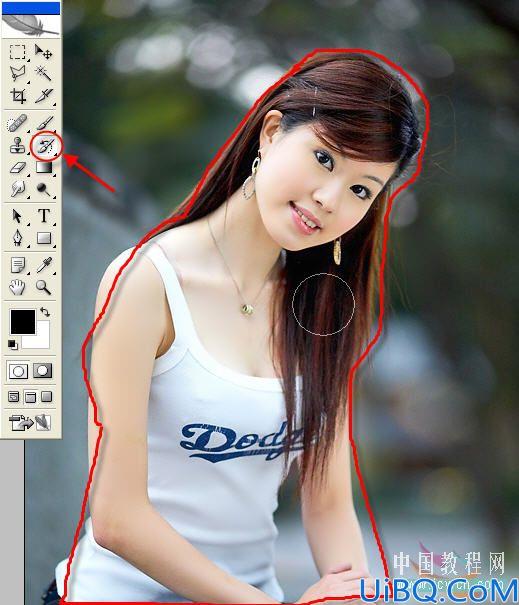 Photoshop给MM照片添上甜蜜色彩
