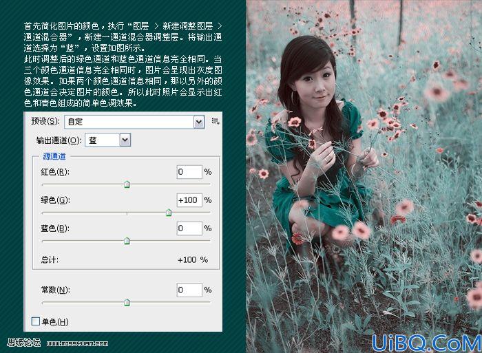 Photoshop打造青苹果色调效果