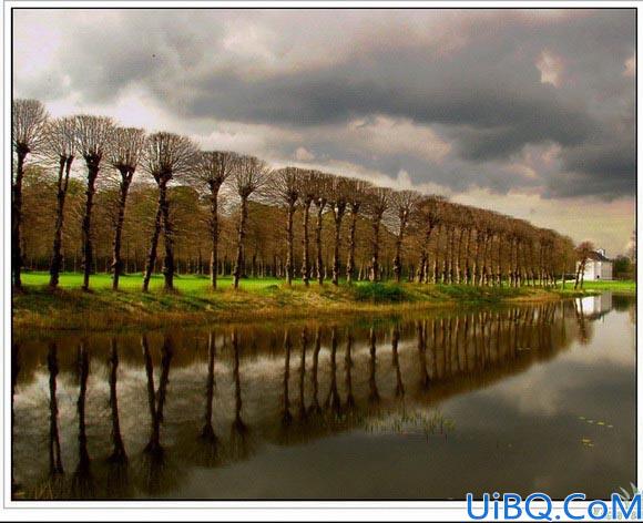 Photoshop打造水彩风景画效果