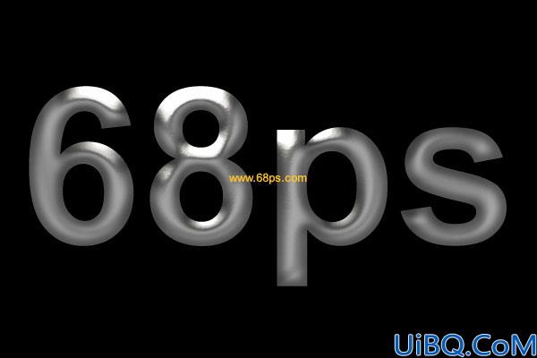 photoshop制作黄金字效果