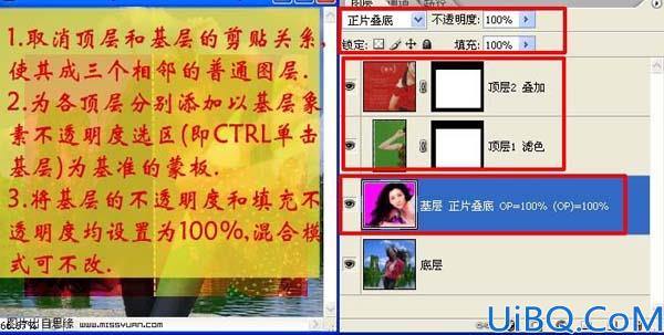 Photoshop剪贴图层组混合机理探讨