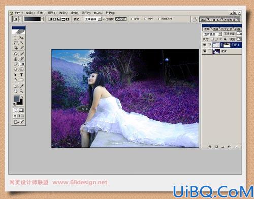 用Photoshop打造梦幻蝴蝶女孩