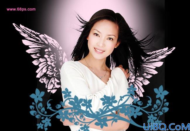 Photoshop制作个性签名--天使的翅膀