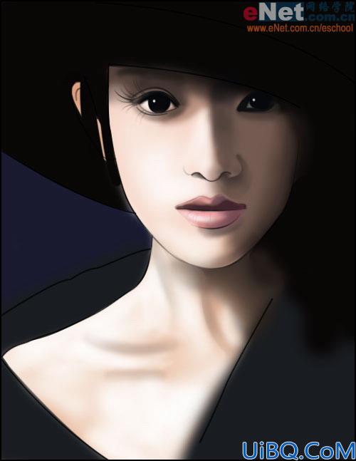 用Photoshop鼠绘大眼美女