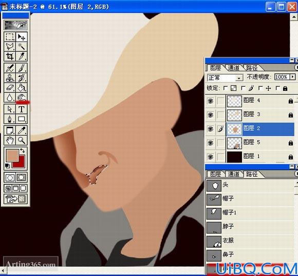 PhotoShop绘制西部牛仔